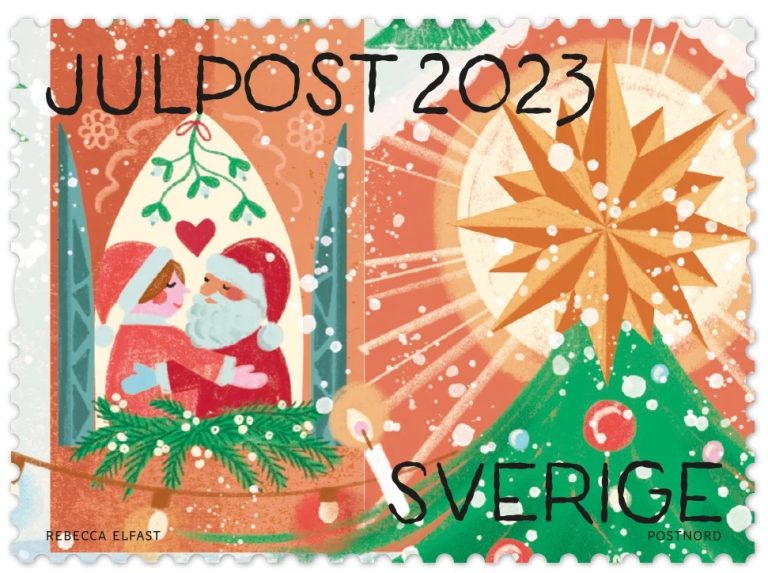 Julfrimärken 2023 Emmas Julblogg 