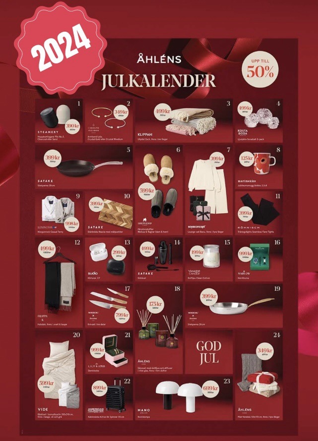 Åhléns julkalender 2024