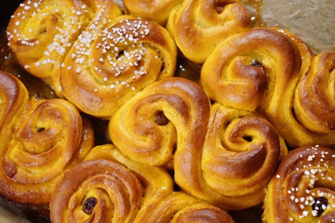 Fyllda lussekatter 