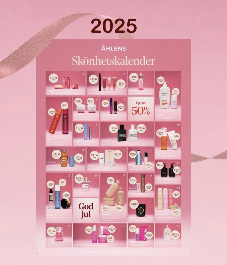 Åhléns julkalender skönhet 2025
