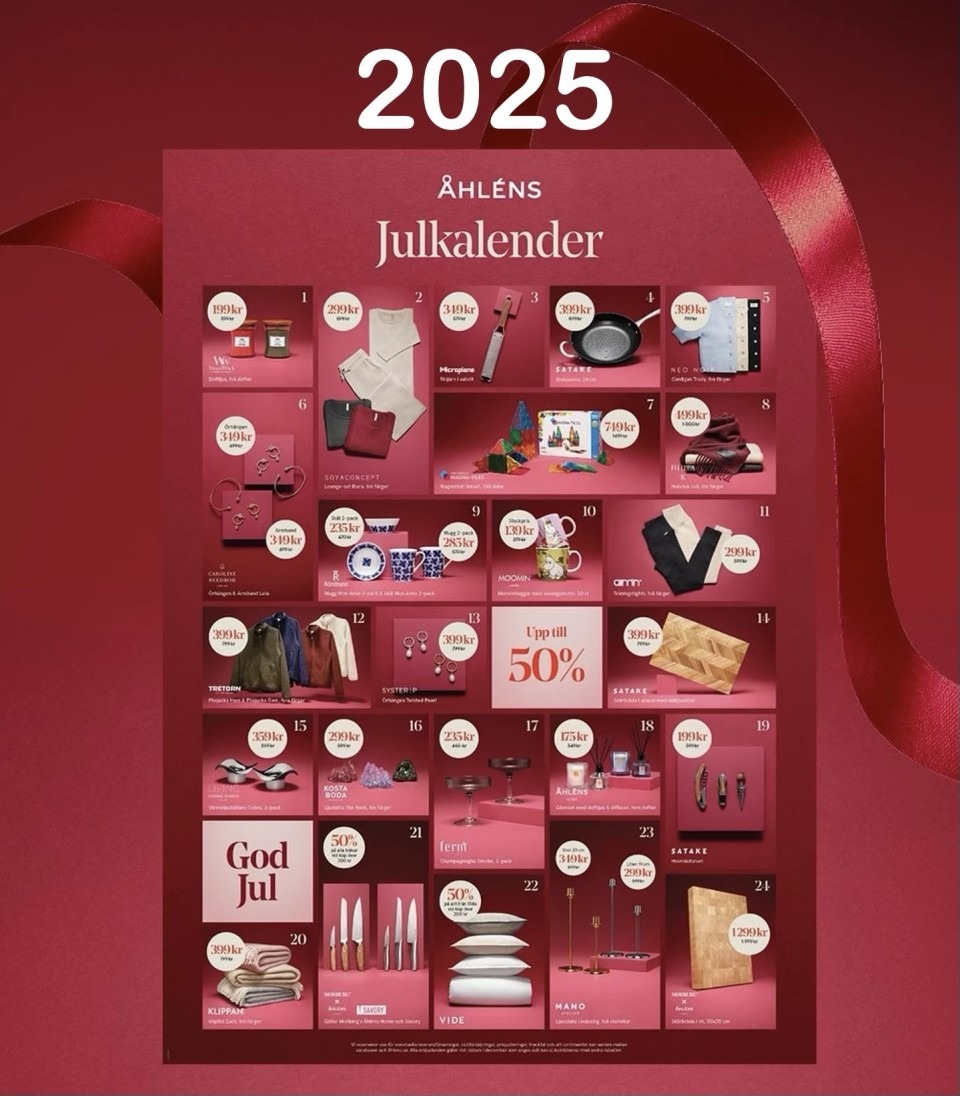 Åhléns julkalender 2025