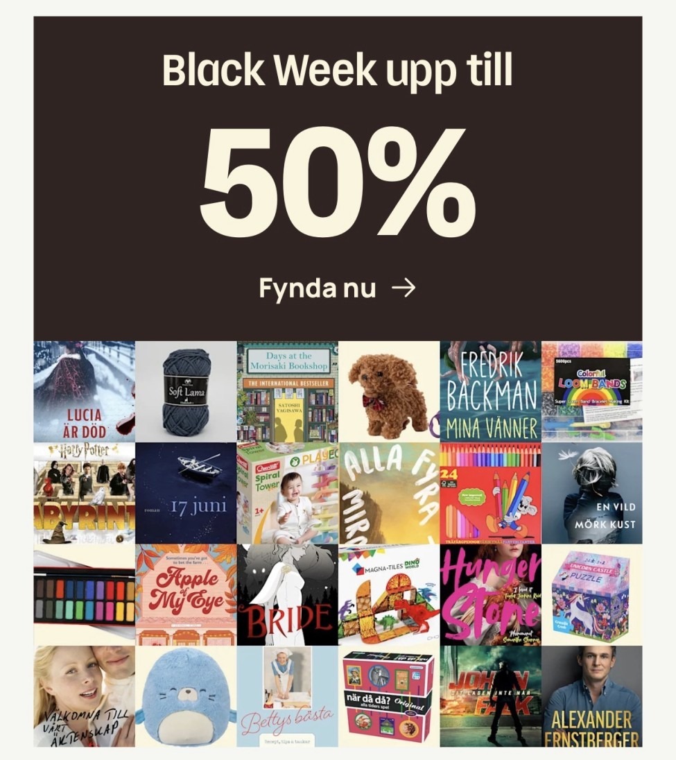 Adlibris black week 2025