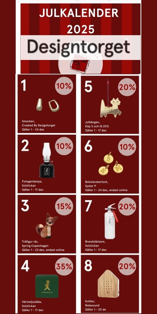 Designtorget julkalender 2025