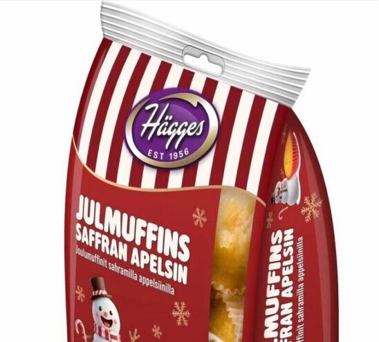 Hägges julmuffins saffran apelsin